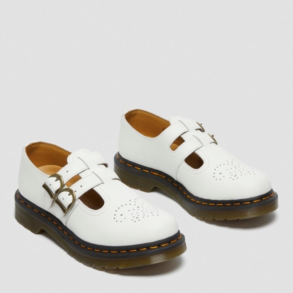 Dr Martens White Mary Jane 8065 Shoes - 8